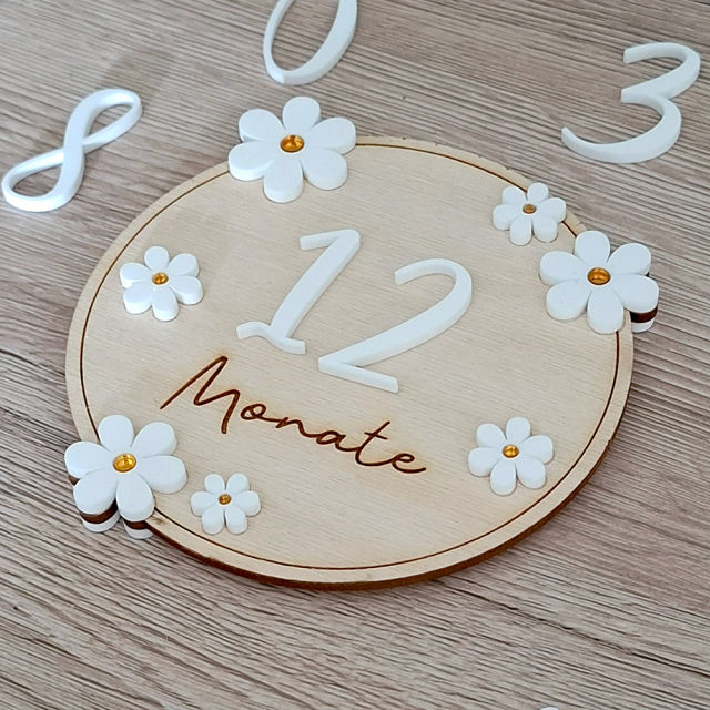 Meilensteinkarte Blümchen